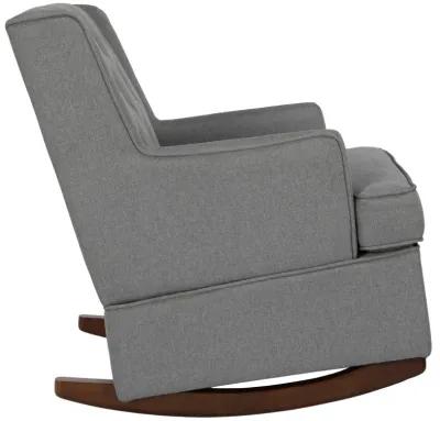 Bennet Transitional Wingback Linen Upholstered Nursery Rocker Chair