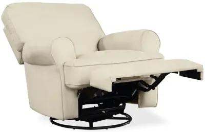 Tiana Swivel Glider Recliner Chair with Big Roll Arms and Pillowback