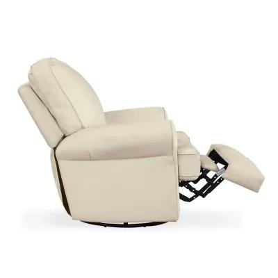 Tiana Swivel Glider Recliner Chair with Big Roll Arms and Pillowback