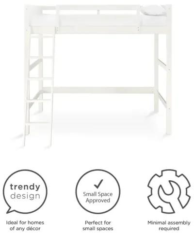 Denver Wooden Kids Loft Bed with Storage Space