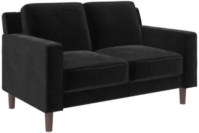 Brynn Fabric Upholstered 2 Seater Sofa with Wood Legs