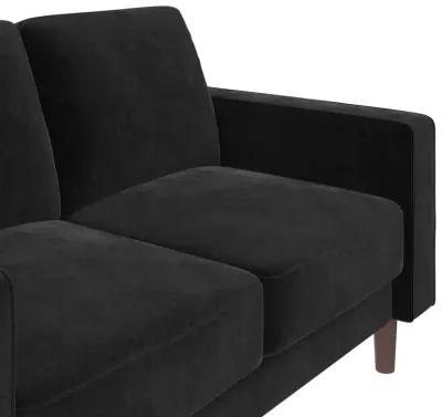 Brynn Fabric Upholstered 2 Seater Sofa with Wood Legs