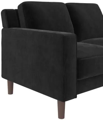 Brynn Fabric Upholstered 2 Seater Sofa with Wood Legs