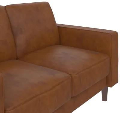 Brynn Fabric Upholstered 2 Seater Sofa with Wood Legs