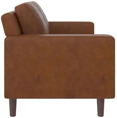 Brynn Fabric Upholstered 2 Seater Sofa with Wood Legs