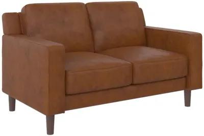 Brynn Fabric Upholstered 2 Seater Sofa with Wood Legs