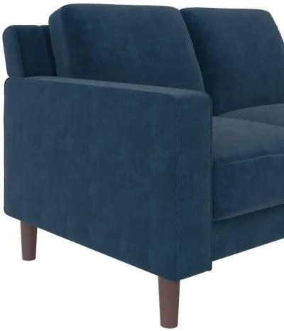 Brynn Fabric Upholstered 2 Seater Sofa with Wood Legs