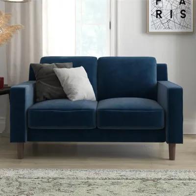 Brynn Fabric Upholstered 2 Seater Sofa with Wood Legs