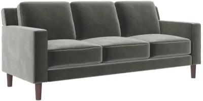 Brynn Fabric Upholstered 3 Seater Sofa with Wood Legs