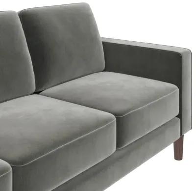 Brynn Fabric Upholstered 3 Seater Sofa with Wood Legs