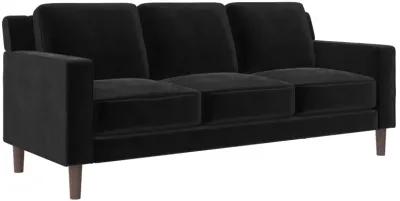 Brynn Fabric Upholstered 3 Seater Sofa with Wood Legs