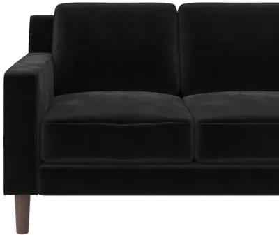 Brynn Fabric Upholstered 3 Seater Sofa with Wood Legs