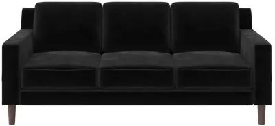 Brynn Fabric Upholstered 3 Seater Sofa with Wood Legs