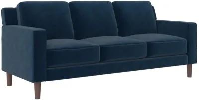 Brynn Fabric Upholstered 3 Seater Sofa with Wood Legs