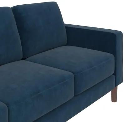 Brynn Fabric Upholstered 3 Seater Sofa with Wood Legs