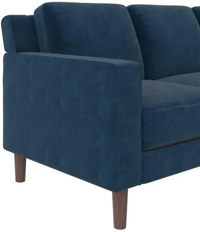 Brynn Fabric Upholstered 3 Seater Sofa with Wood Legs