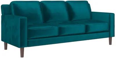 Brynn Fabric Upholstered 3 Seater Sofa with Wood Legs