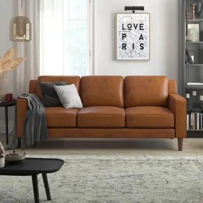 Brynn Fabric Upholstered 3 Seater Sofa with Wood Legs