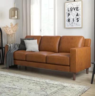 Brynn Fabric Upholstered 3 Seater Sofa with Wood Legs