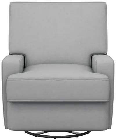 Rylan Upholstered Swivel Glider Recliner Chair with Square Back