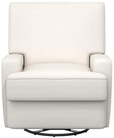 Rylan Upholstered Swivel Glider Recliner Chair with Square Back