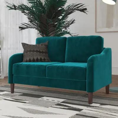 Marbella Velvet Upholstered 2-Seater Loveseat Sofa