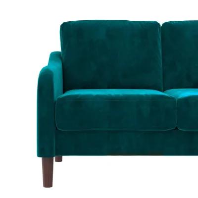 Marbella Velvet Upholstered 3-Seater Sofa