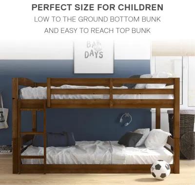 Sierra Full over Full Wood Bunk Bed, Converts into 2 Full Beds