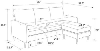 Liona Pillowback Sofa Sectional