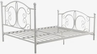 Ballard Victorian Metal Bed with Secured Metal Slats