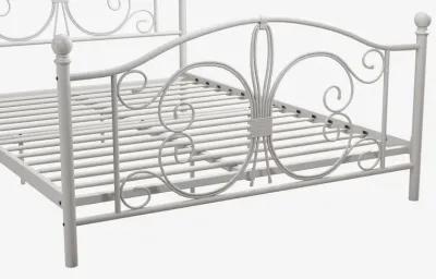 Ballard Victorian Metal Bed with Secured Metal Slats