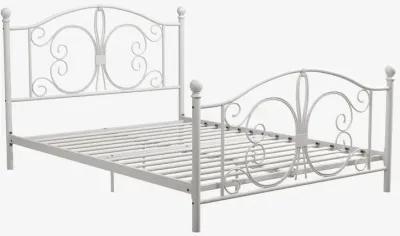 Ballard Victorian Metal Bed with Secured Metal Slats