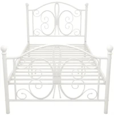 Ballard Victorian Metal Bed with Secured Metal Slats