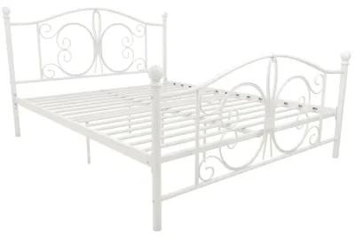 Ballard Victorian Metal Bed with Secured Metal Slats