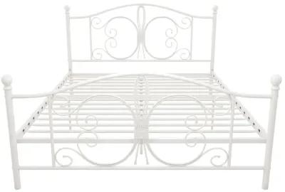 Ballard Victorian Metal Bed with Secured Metal Slats