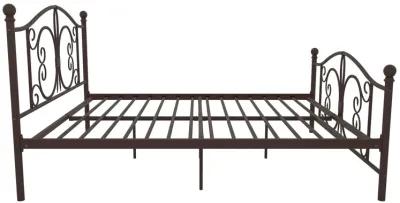 Ballard Victorian Metal Bed with Secured Metal Slats