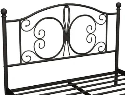 Ballard Victorian Metal Bed with Secured Metal Slats