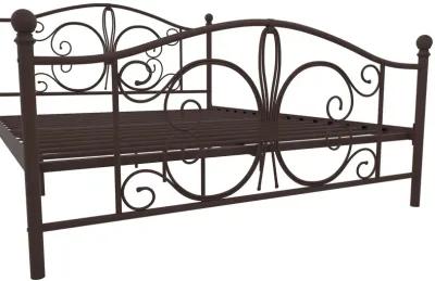 Ballard Victorian Metal Bed with Secured Metal Slats