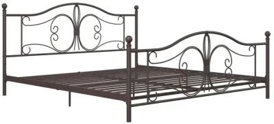 Ballard Victorian Metal Bed with Secured Metal Slats