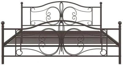 Ballard Victorian Metal Bed with Secured Metal Slats