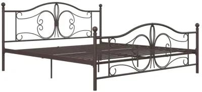 Ballard Victorian Metal Bed with Secured Metal Slats