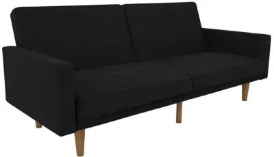 Paxson Futon with Solid Wood Legs and Diagonal Design