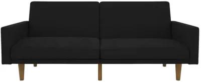 Paxson Futon with Solid Wood Legs and Diagonal Design