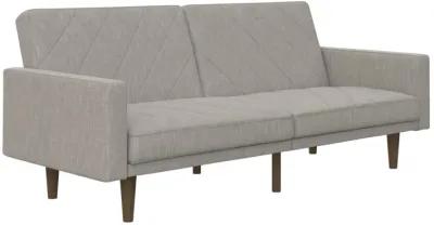 Paxson Futon with Solid Wood Legs and Diagonal Design