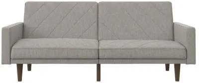 Paxson Futon with Solid Wood Legs and Diagonal Design