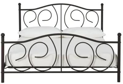 Victoria Metal Platform Bed with Headboard, Footboard and 2 Height Options