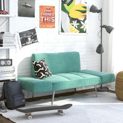 Euro Futon with Magazine Storage with Multiple Seating Positions