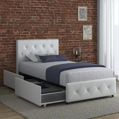 Dakota Upholstered Bed with Left Or Right Storage Drawers