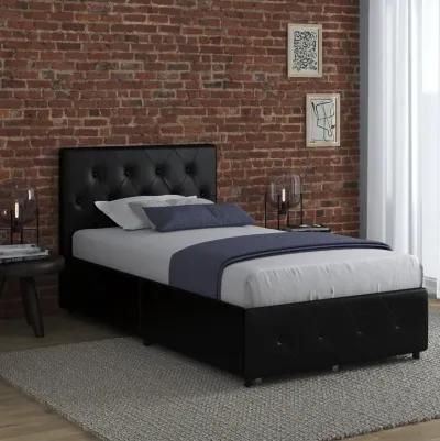 Dakota Upholstered Bed with Left Or Right Storage Drawers