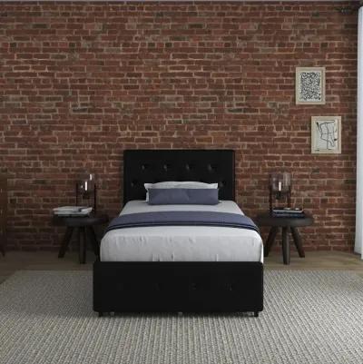 Dakota Upholstered Bed with Left Or Right Storage Drawers